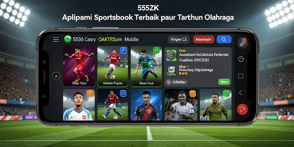 Tangkapan layar yang menunjukkan antarmuka sportsbook 555ZK saat taruhan olahraga.