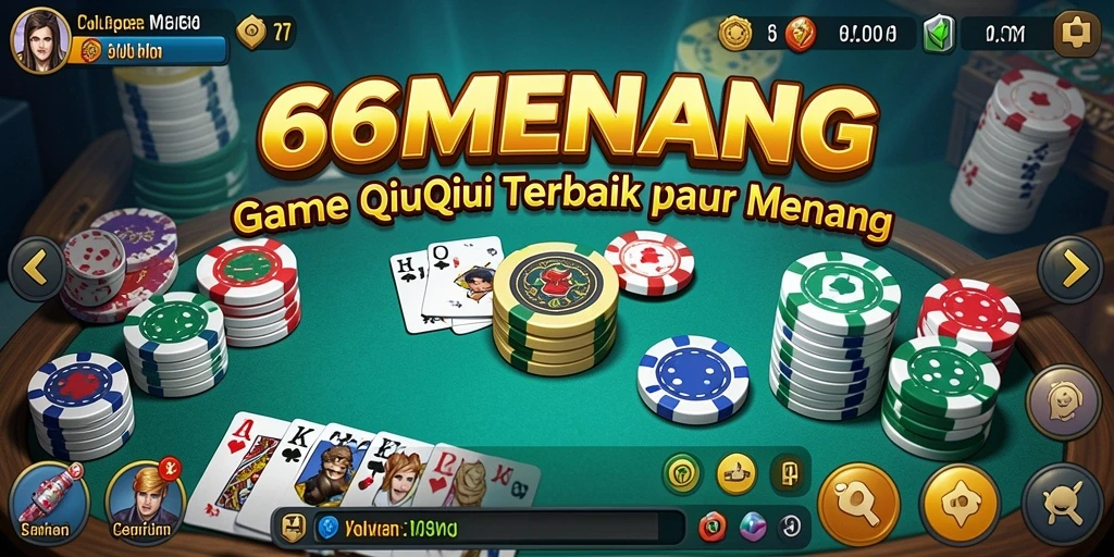 Tampilan gameplay seru dalam permainan QiuQiu.