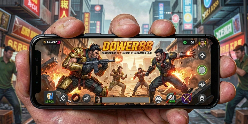 Tampilan aksi seru DOWER88 dalam pertempuran intens.
