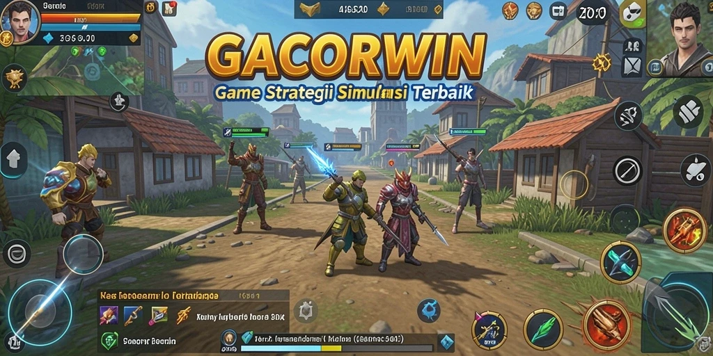 Screenshot gameplay GACORWIN menampilkan strategi dan pertempuran yang mendebarkan.