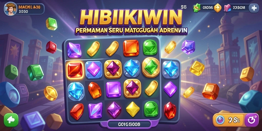 Gameplay HIBIKIWIN yang penuh warna dan menyenangkan.