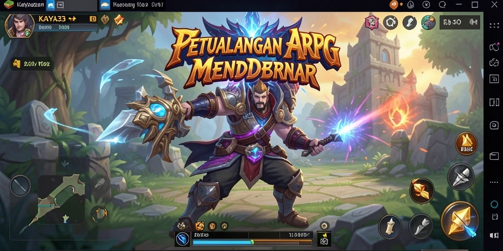 Tampilan gameplay KAYA33 yang penuh aksi dan strategi.