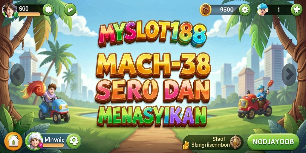 Tampilan gameplay seru MYSLOT188 dengan objek berwarna mencolok.
