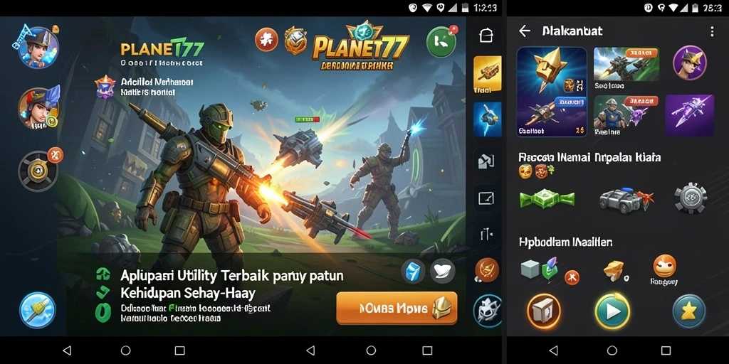 Tampilan antarmuka aplikasi Utility PLANET77 yang bersih dan efisien.