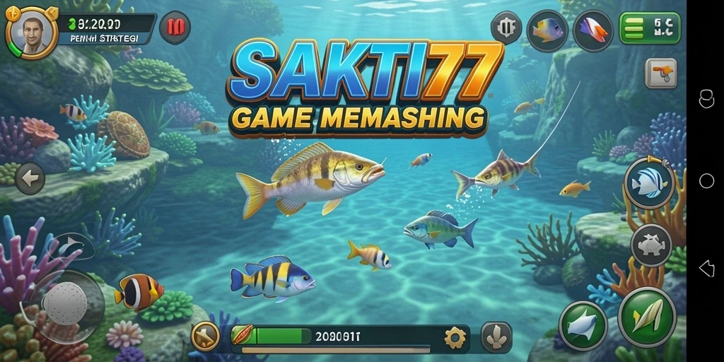 Screenshot gameplay SAKTI77 yang menarik saat memancing.