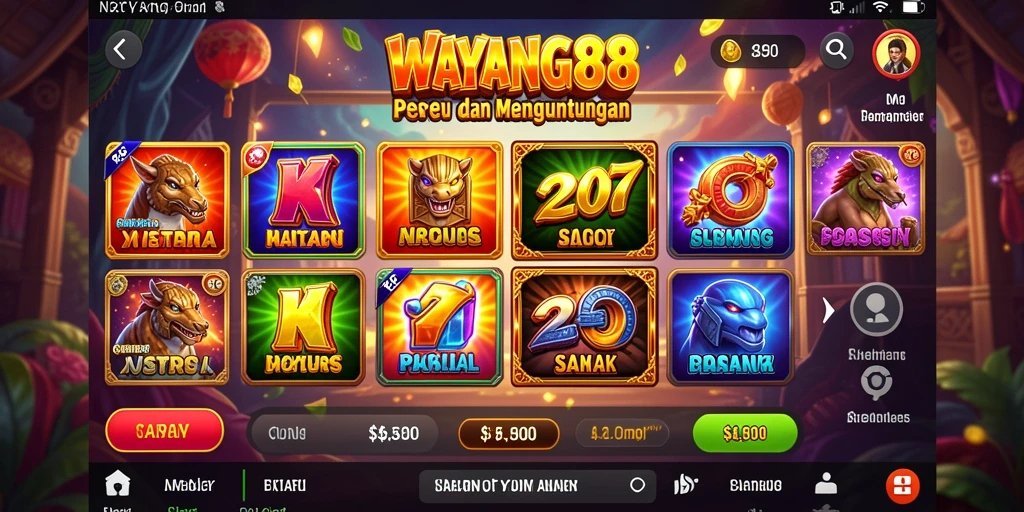 Tampilan gameplay WAYANG88 yang menarik dan penuh warna.